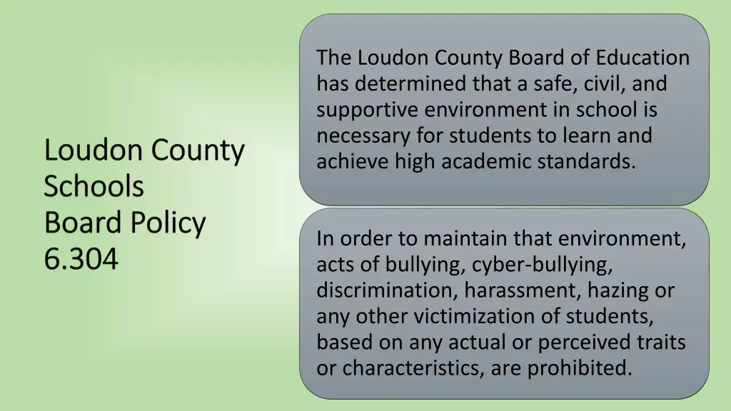 the loudon county board of education