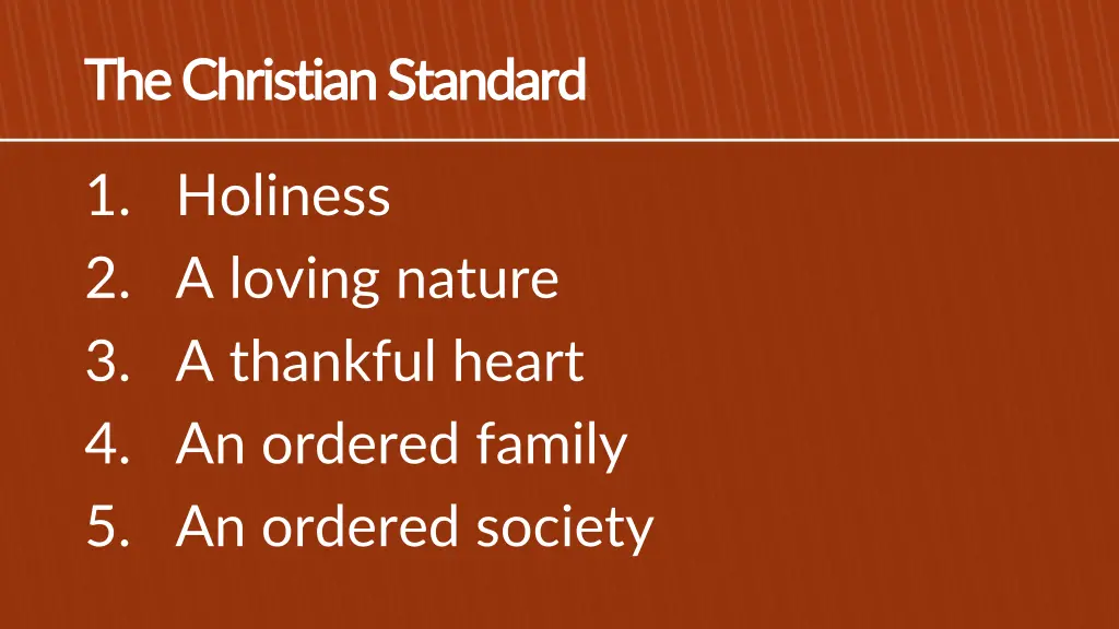 the christian standard the christian standard