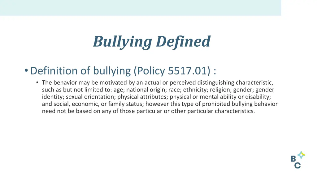 bullying defined 1