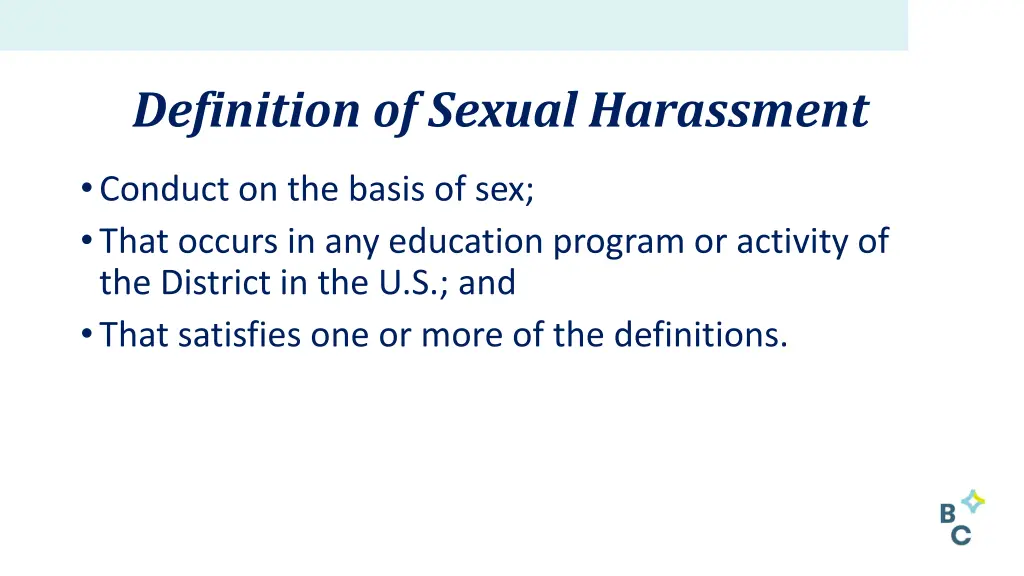 definition of sexual harassment