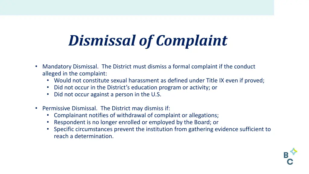 dismissal of complaint