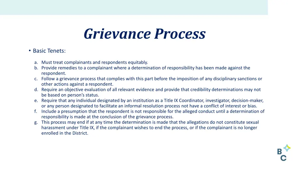 grievance process