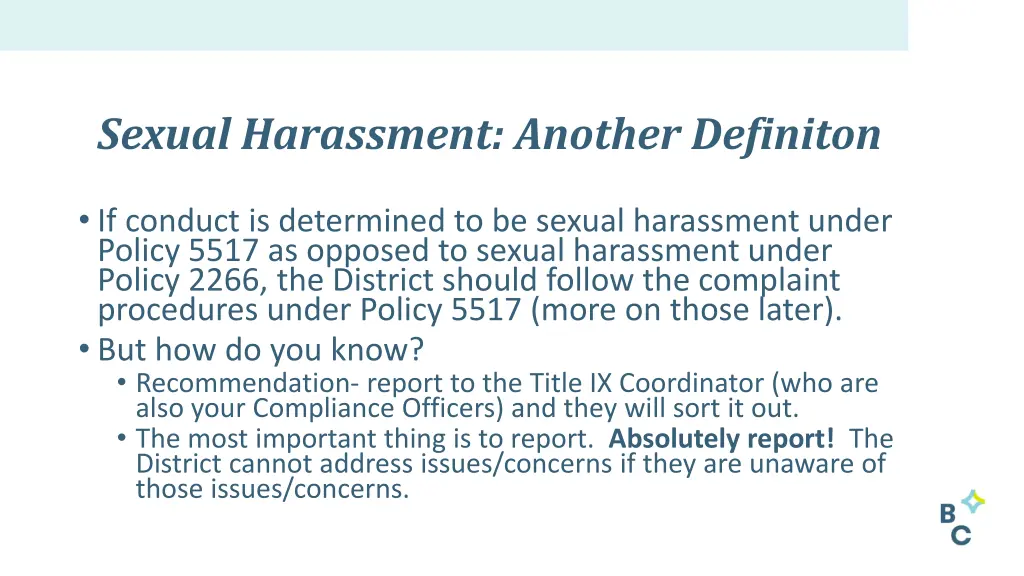 sexual harassment another definiton