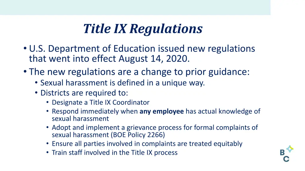 title ix regulations