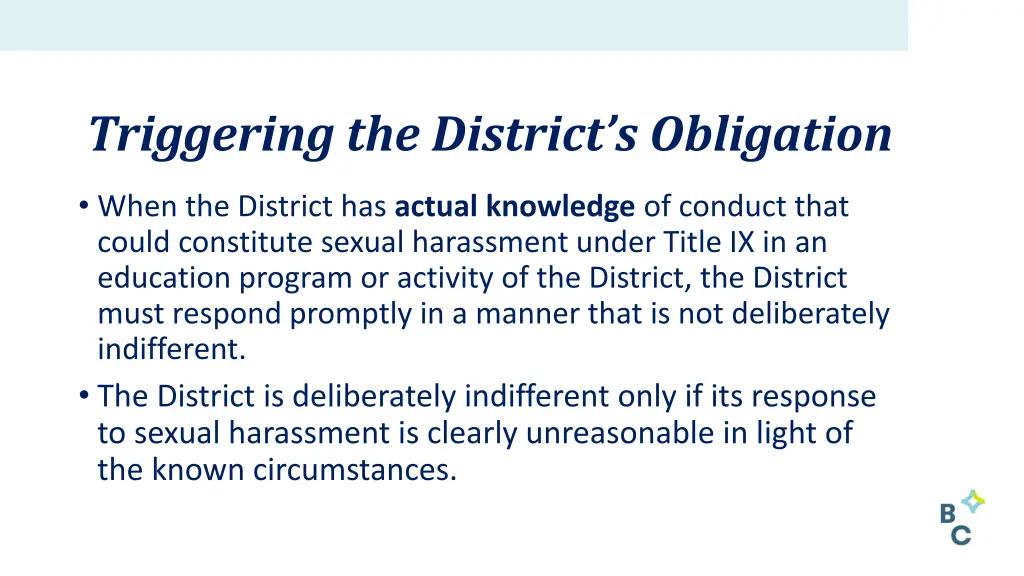 triggering the district s obligation