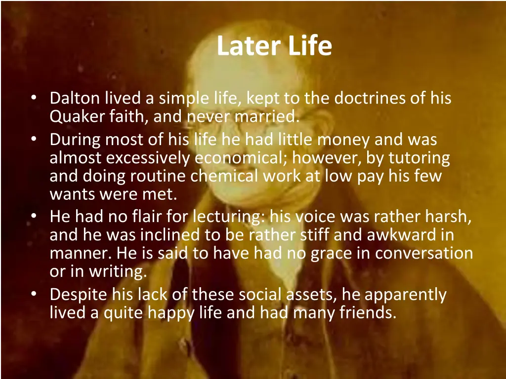 later life