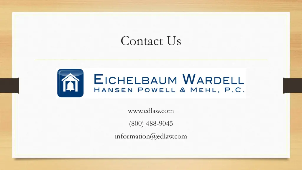 contact us