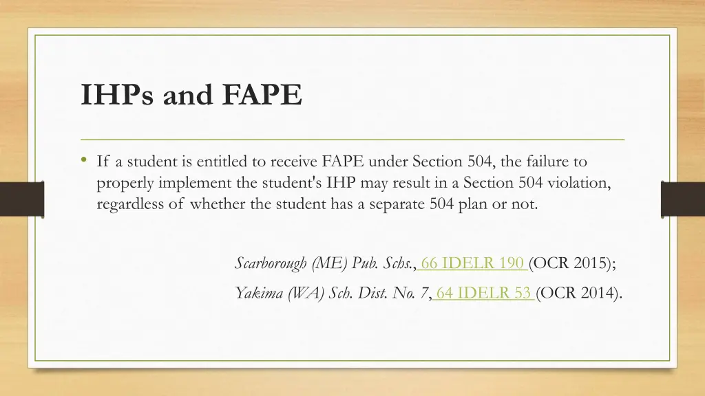 ihps and fape