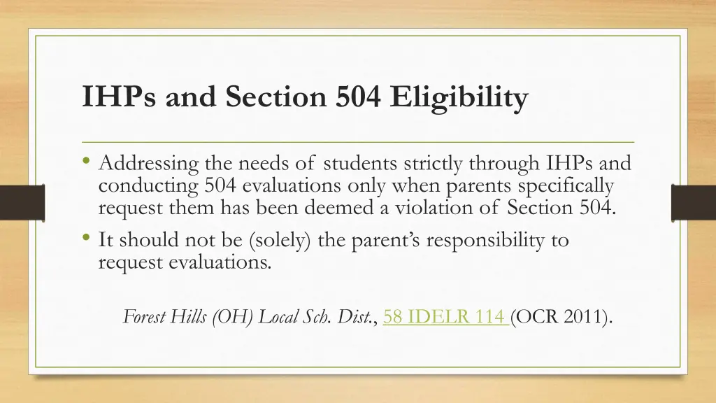 ihps and section 504 eligibility 4