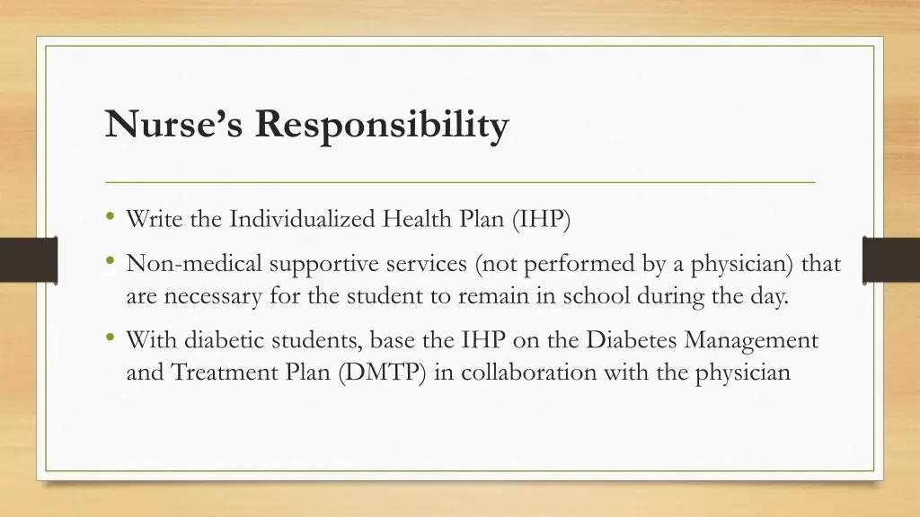 nurse s responsibility