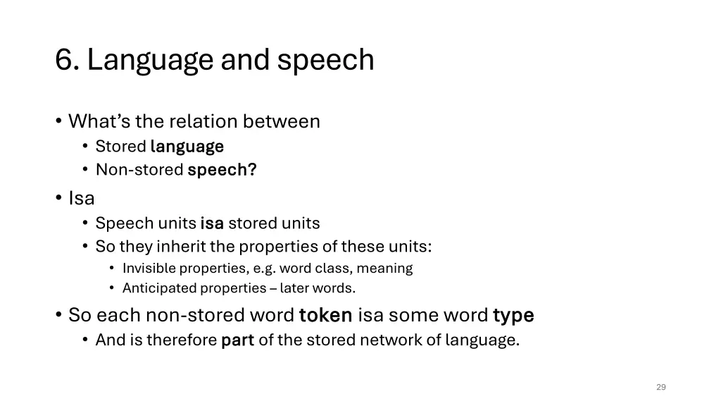 6 language and speech