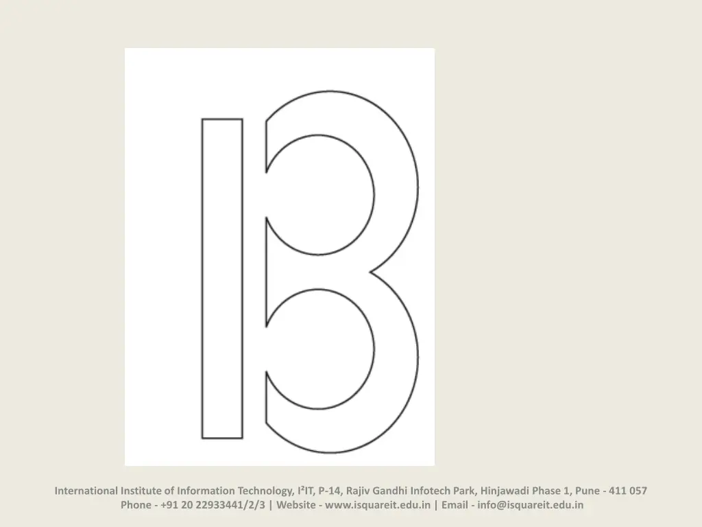 international institute of information technology 1