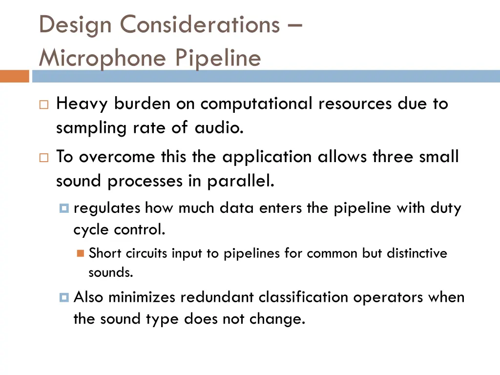 design considerations microphone pipeline