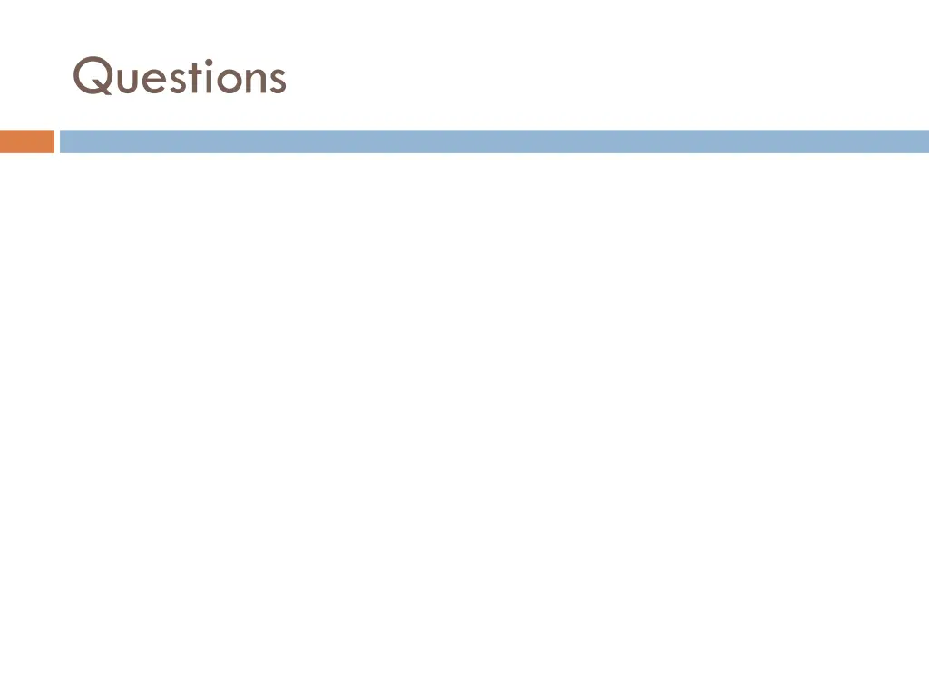 questions