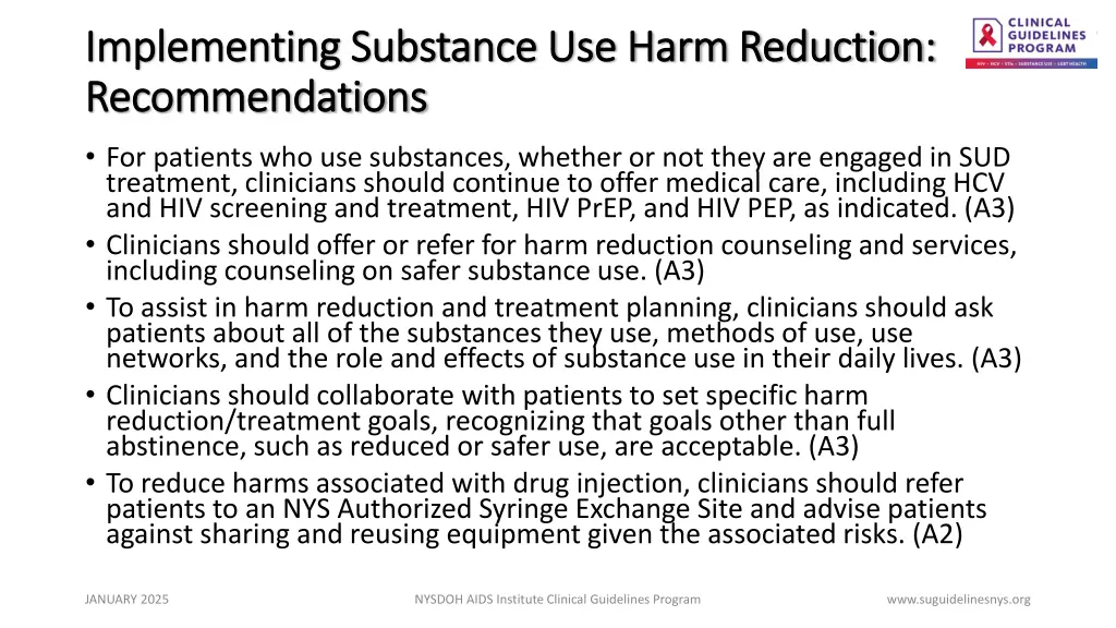 implementing substance use harm reduction