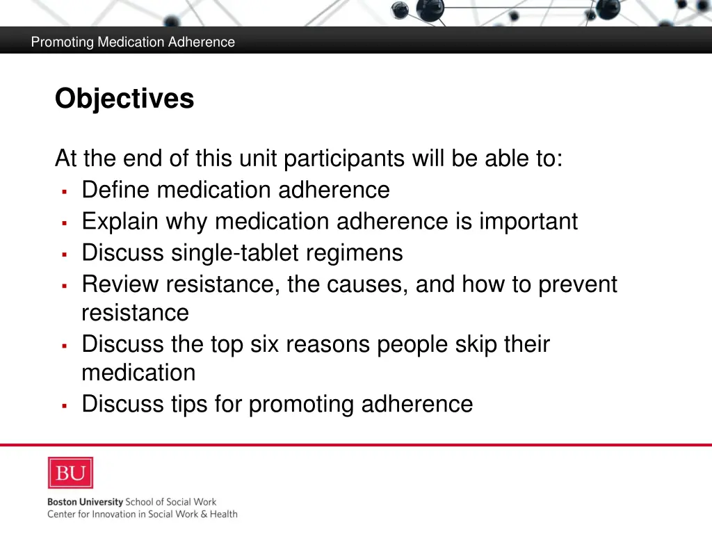 promoting medication adherence 1