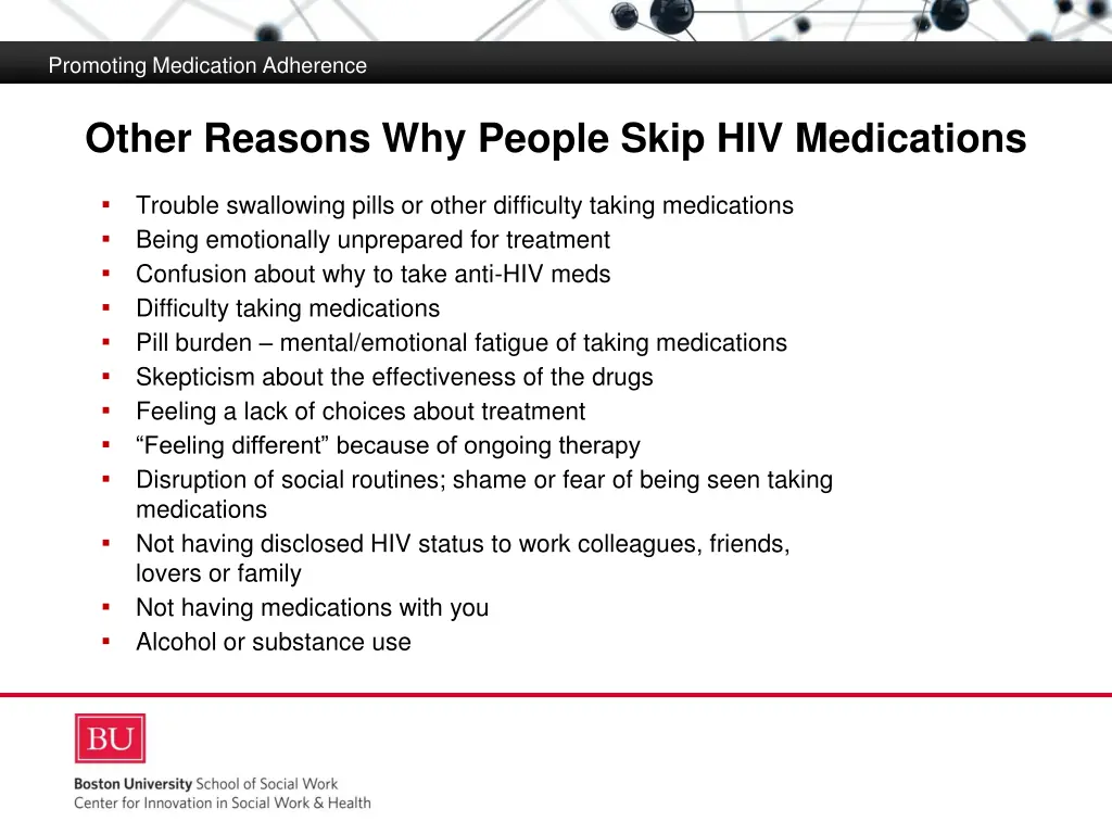 promoting medication adherence 12