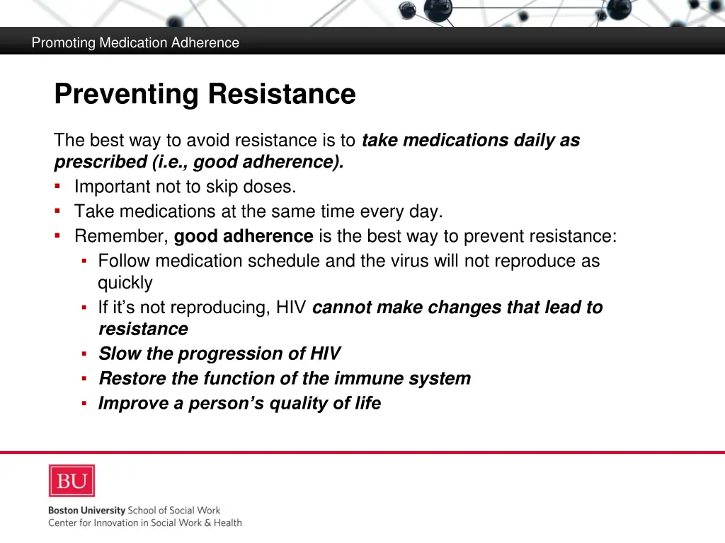 promoting medication adherence 9