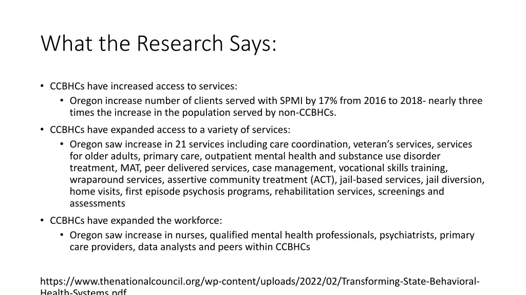 what the research says