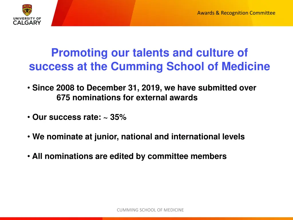 awards recognition committee