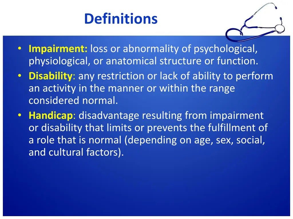 definitions
