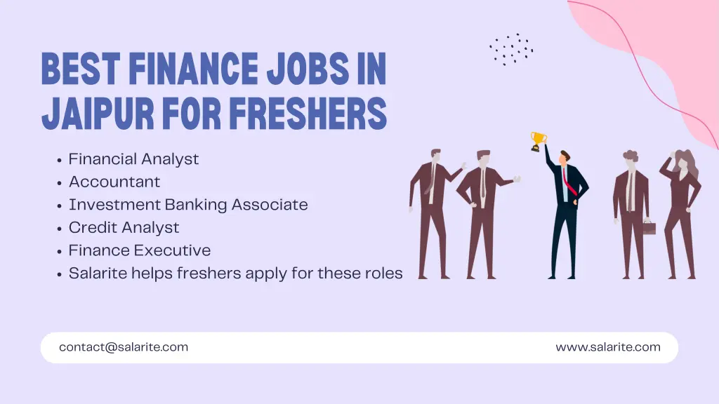 best finance jobs in jaipur for freshers