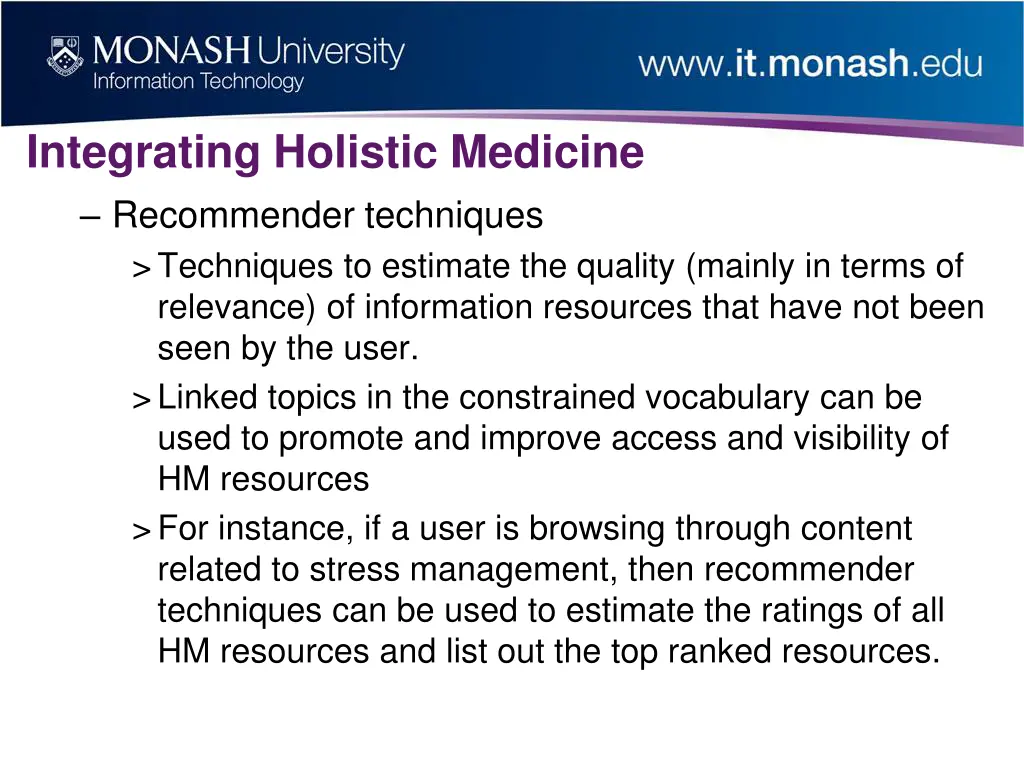 integrating holistic medicine recommender