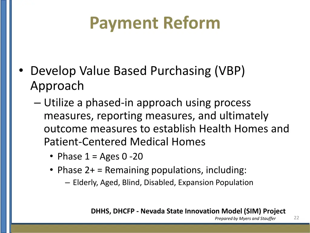 payment reform