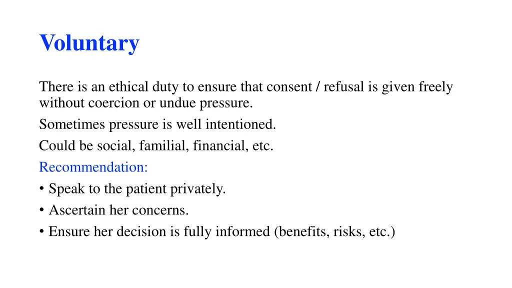 voluntary
