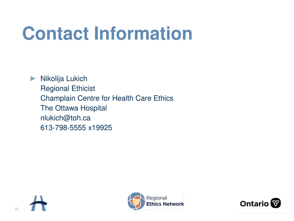 contact information