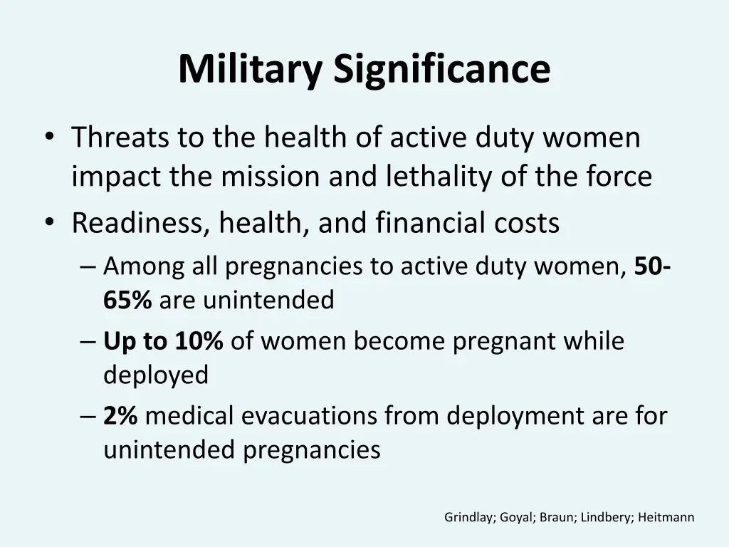 military significance