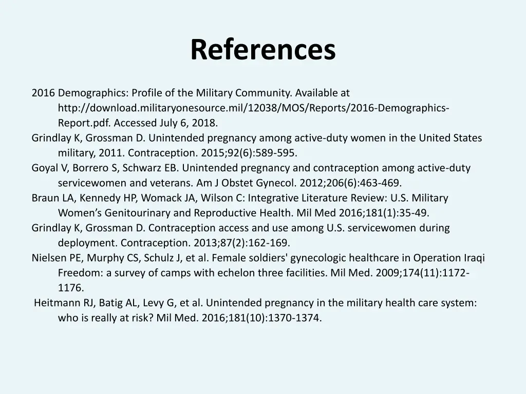 references