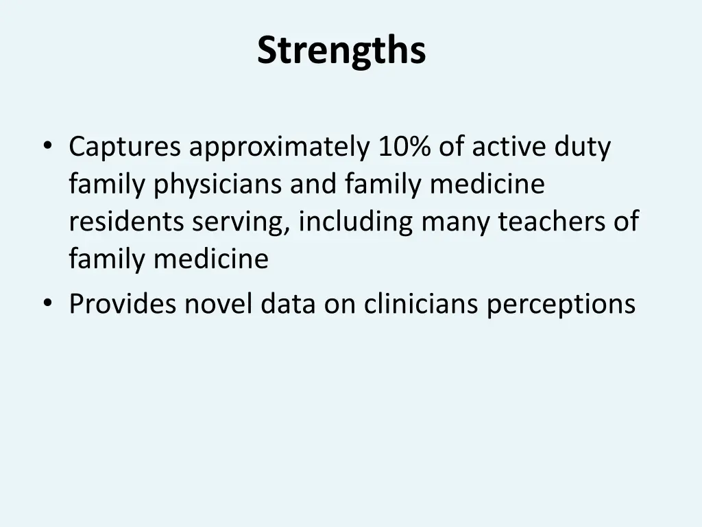 strengths