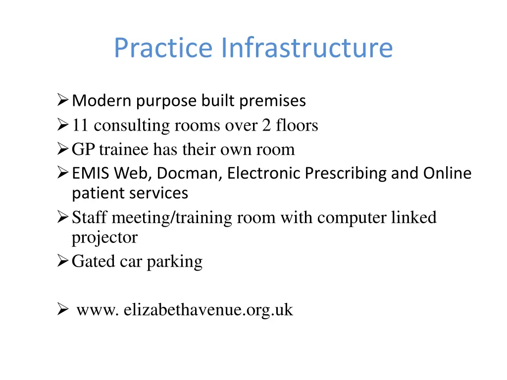 practice infrastructure