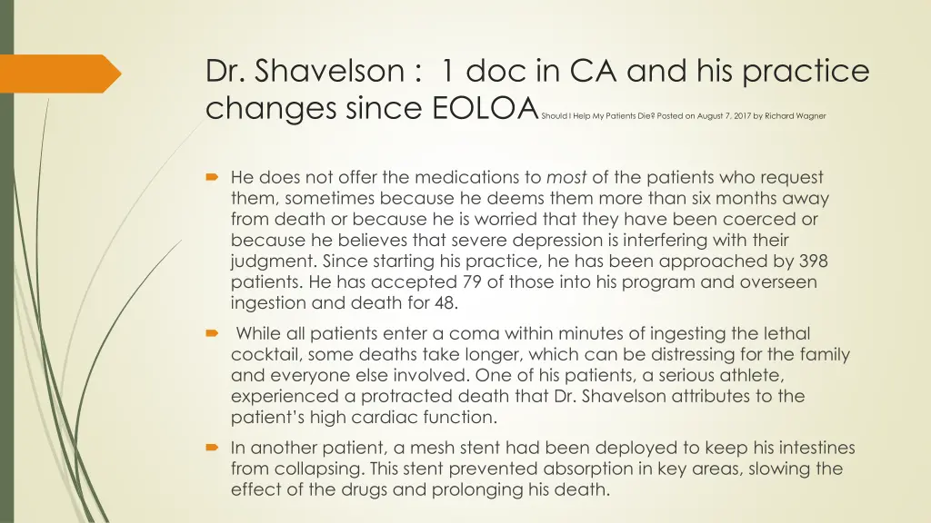 dr shavelson 1 doc in ca and his practice changes