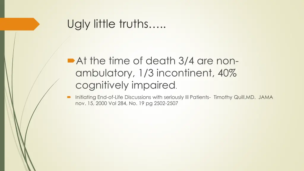 ugly little truths