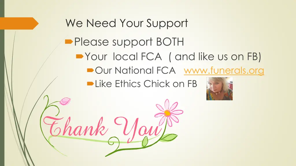 we need your support