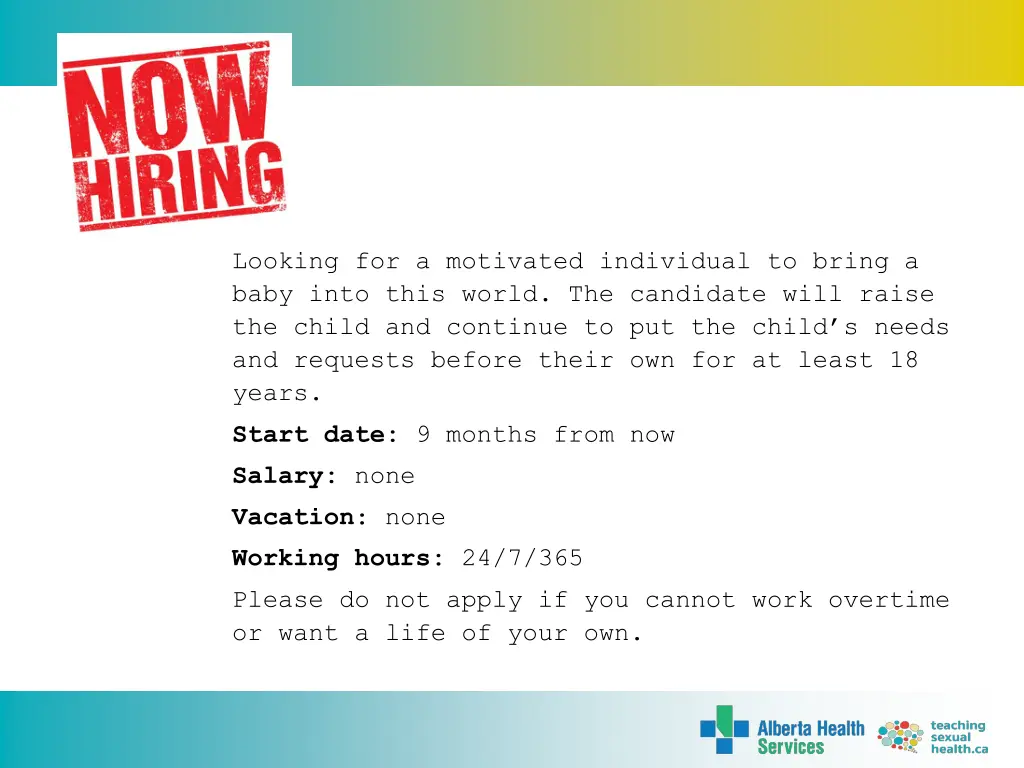 looking for a motivated individual to bring