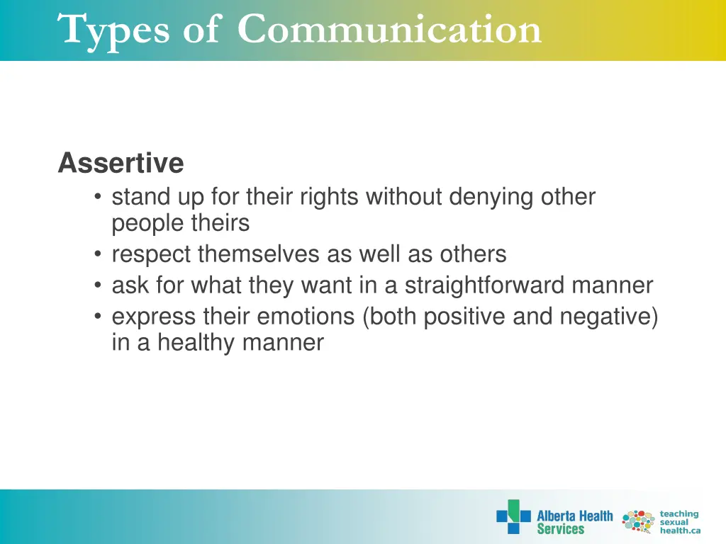 types of communication