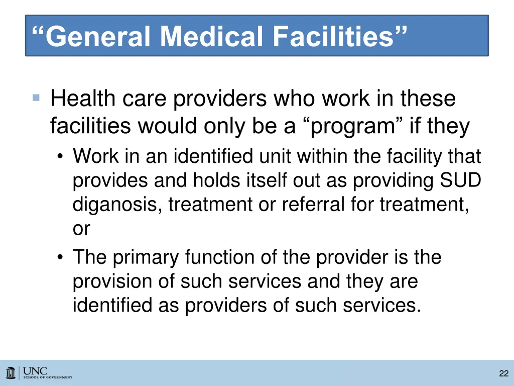 general medical facilities 1