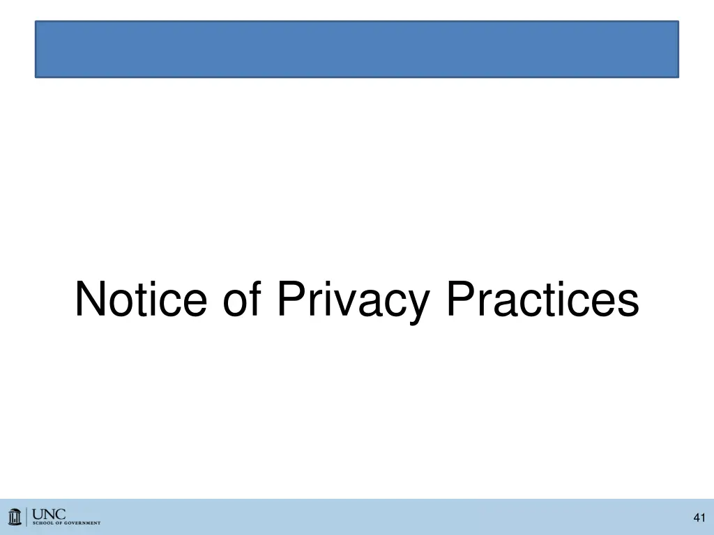notice of privacy practices