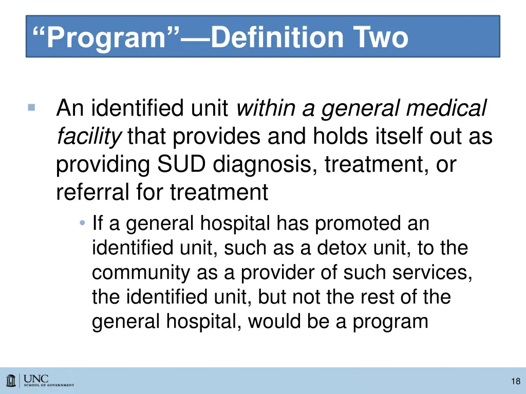 program definition two