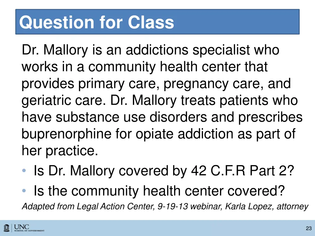 question for class 1