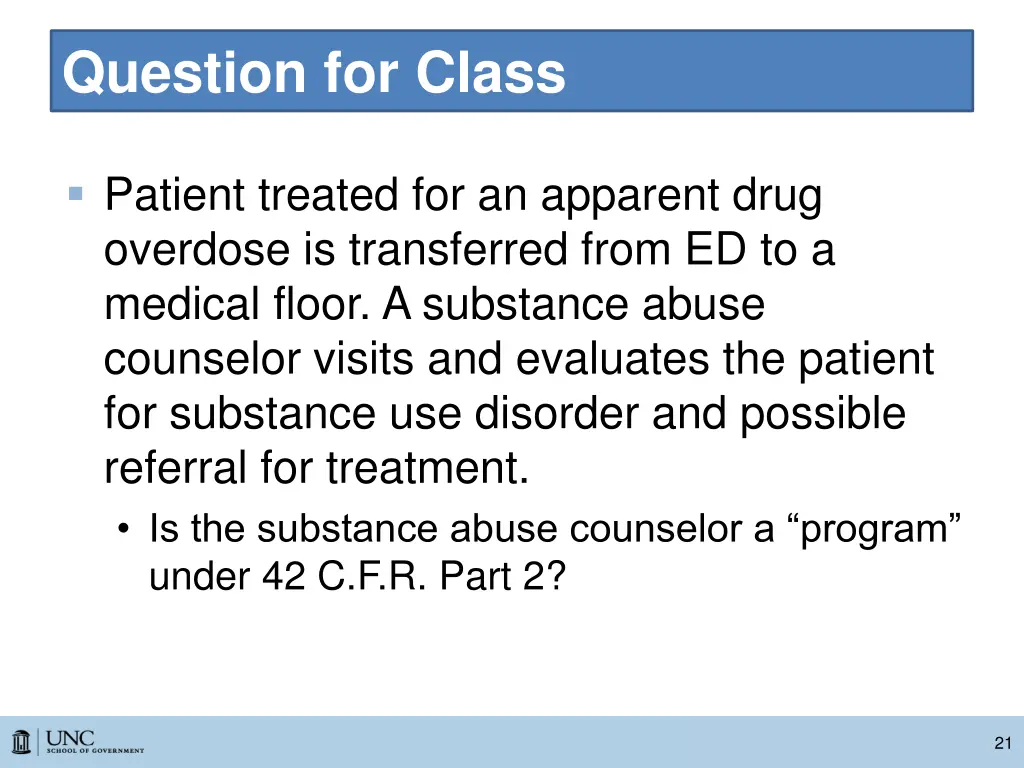 question for class