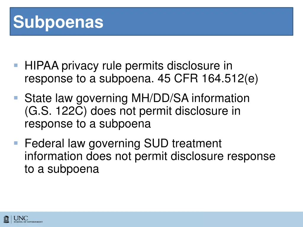 subpoenas