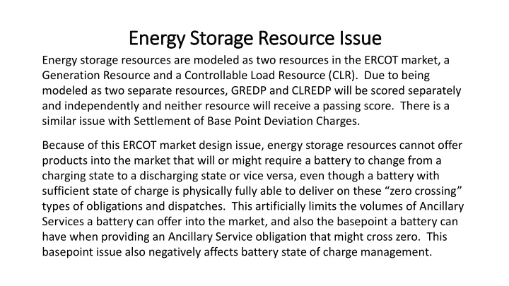 energy storage resource issue energy storage