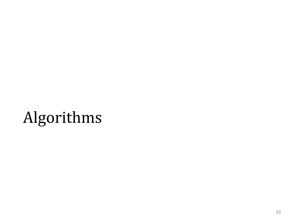 algorithms