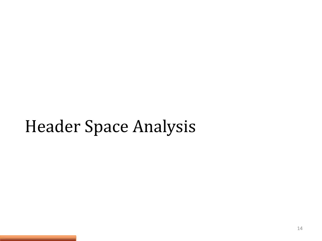 header space analysis