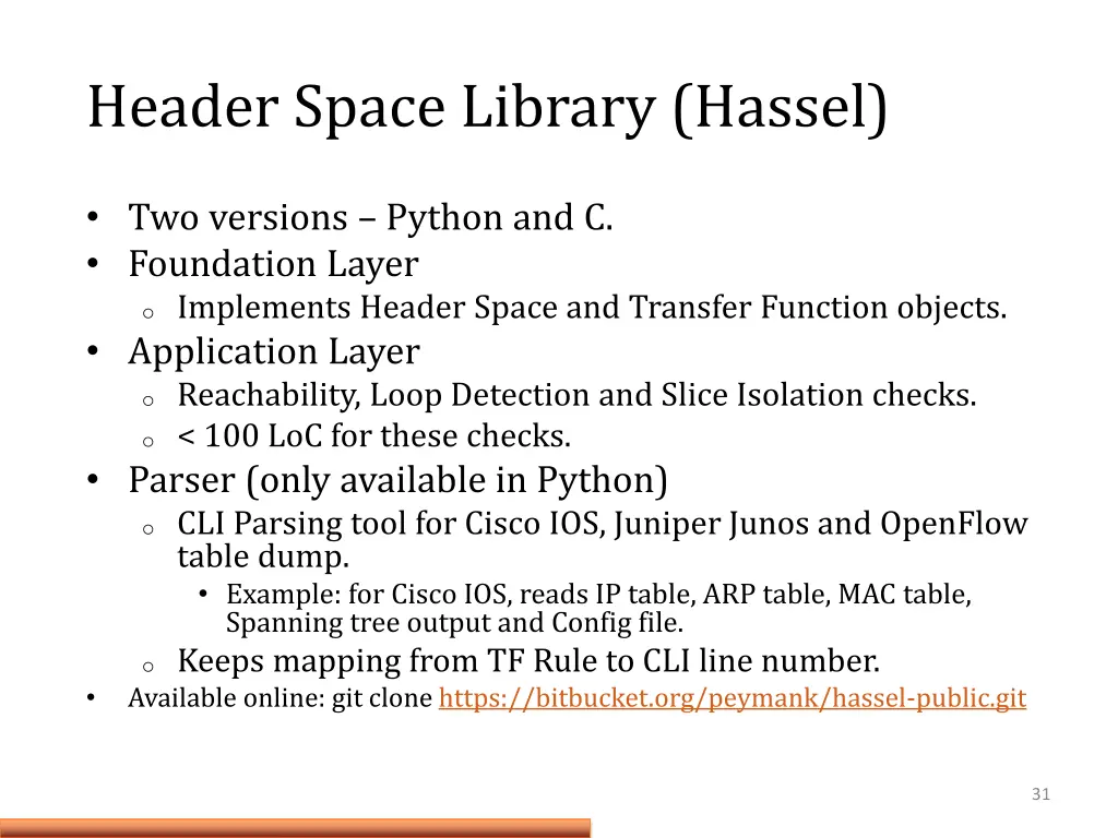 header space library hassel 1