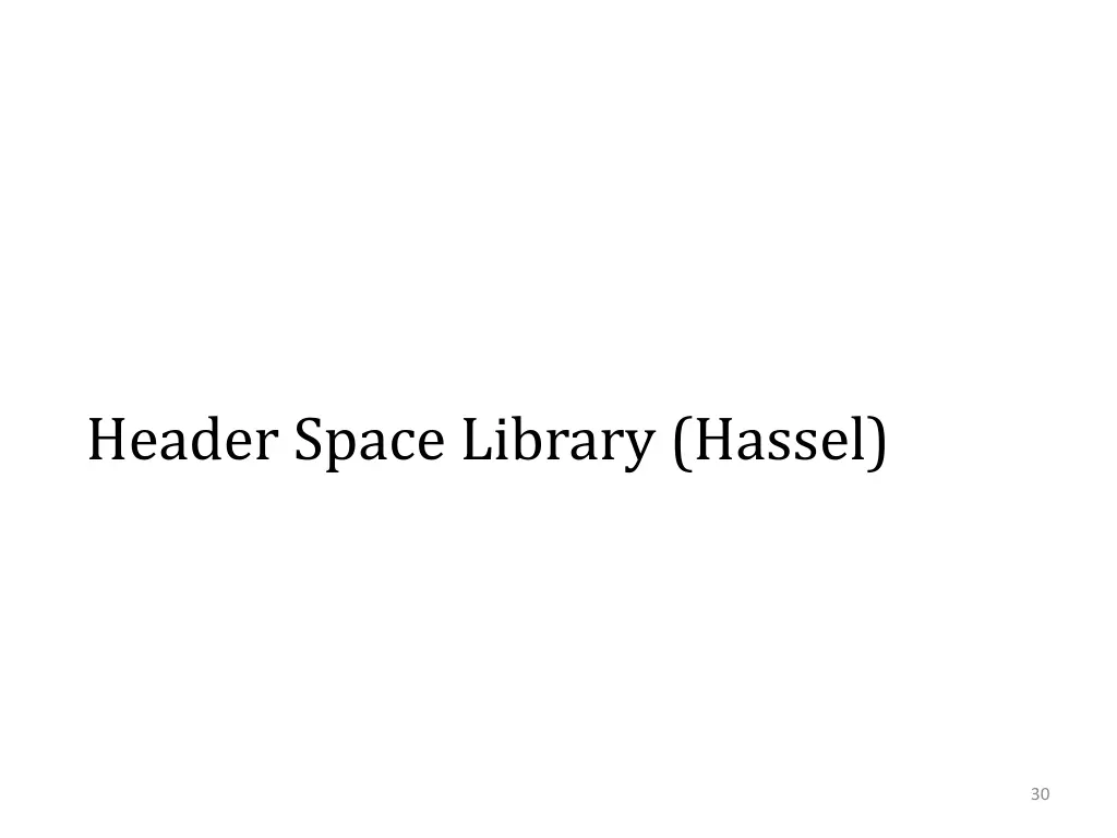 header space library hassel